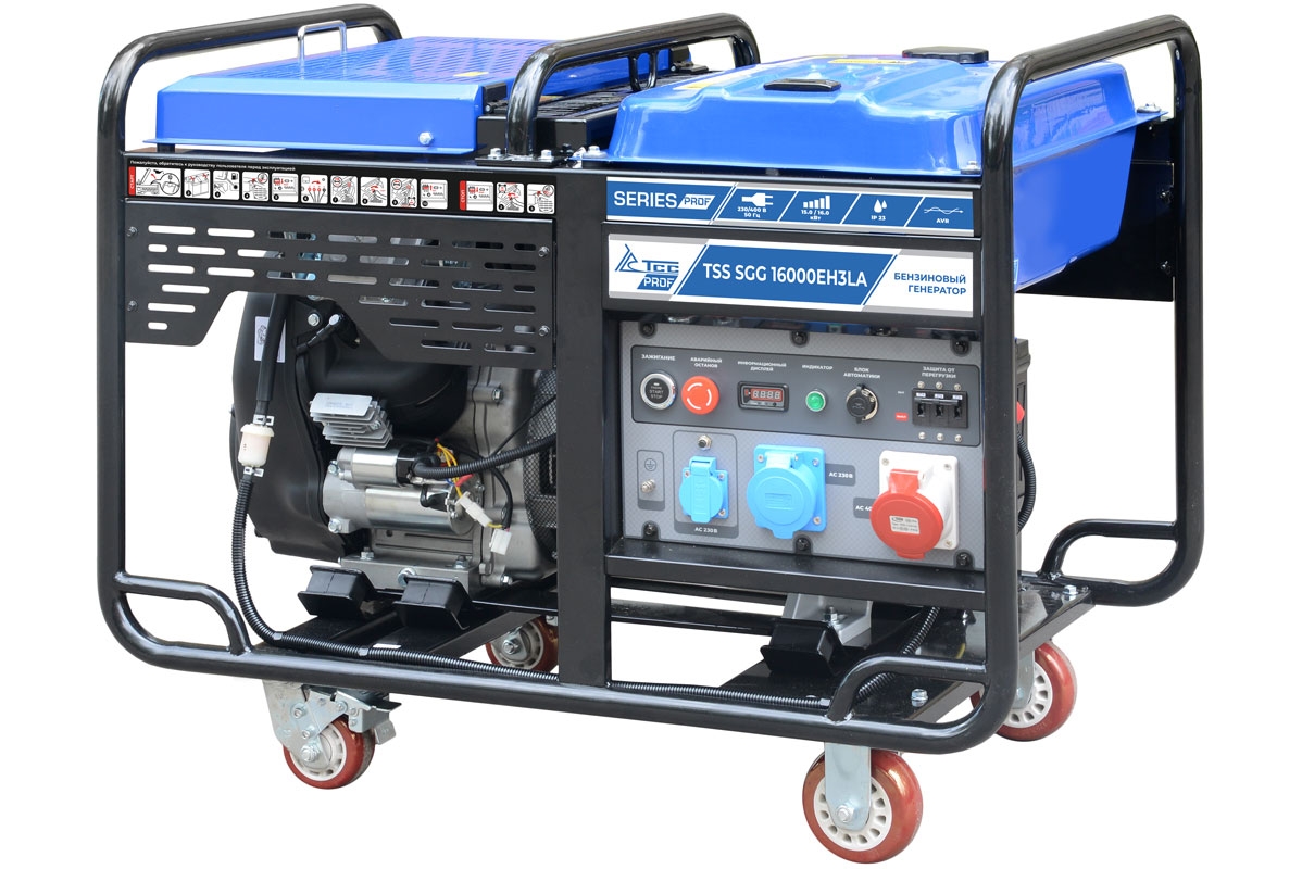 Бензогенератор TSS SGG 16000EH3LA в кожухе МК-3.1