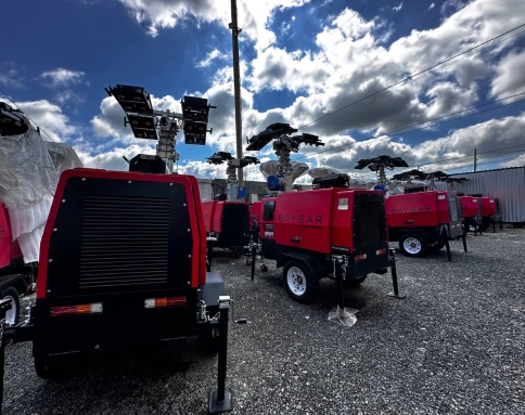 Осветительная мачта BAYSAR ZUX2000 YD V8,5 LED с генератором 10 кВт